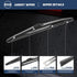 12"(12-M) Rear Wiper Blade Replacement for for Ford Focus Fiesta 2018 2017 2016 2015 2014 2013 2012 Saab 9-3 2011-2006 9-5 2009-2006 Saturn Astra ...
