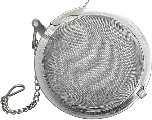 HIC Kitchen Jumbo Mesh Ball Tea Infuser, 18/8 Stainless Steel, For Loose Leaf Tea and Mulling Spices, 3-Inch...