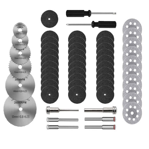Rotary Tools Cutting Wheel Set 47pcs?Mini Circular Saw Blades,Mesh Cutting Discs,Dismond Cutting Wheels,Rotary Tools Accessory Set for DIY Enthusi...