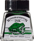 Winsor & Newton Drawing Ink, 14ml Bottle, Brilliant Green...