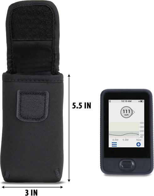 USA Gear CGM System Device Belt Case - Holster with Belt Loop, Carabiner Clip, Carrying Case Compatible with Dexcom G7 Receiver Case, G6, G5, Free...