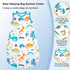 MooMoo Baby Sleep Sack Baby Cotton Wearable Blanket Snap and Zipper Closure Fit Babies Ages 6-12M...