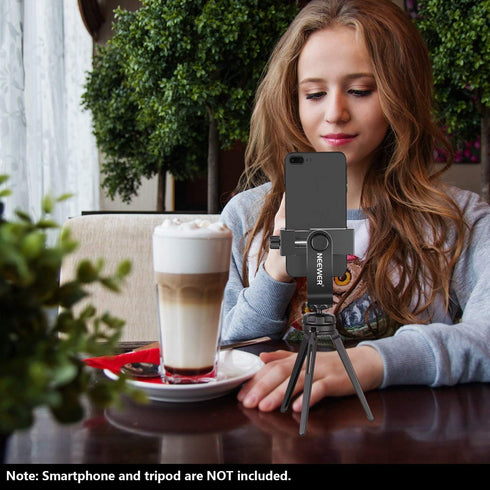 Neewer Smartphone Holder Vertical Bracket with 1/4-inch Tripod Mount - Phone Clip Tripod Adapter Compatible with 13/13 Pro/13 Pro Max/13 Mini/12/1...