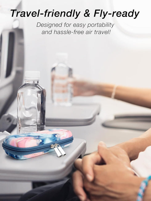 Insulin Cooler Travel Case - Upgraded EVA Diabetes Cooler Travel Case with 2 TSA Approved Ice Packs, Waterproof Medicine Travel Case Cooler for In...