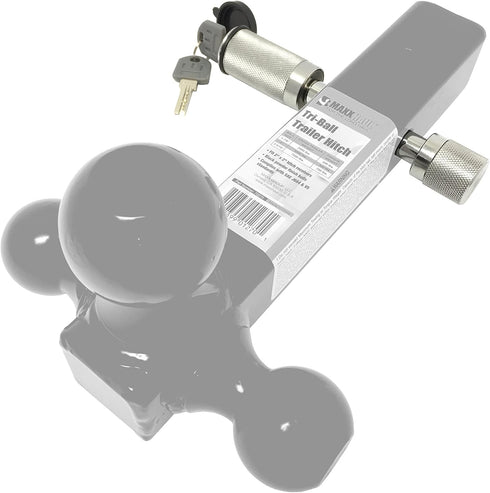 MaxxHaul 70050 Trailer Hitch Lock - Heavy Duty 5/8"- Hitch Locking Receiver Pin With 2 Keys, Chrome...