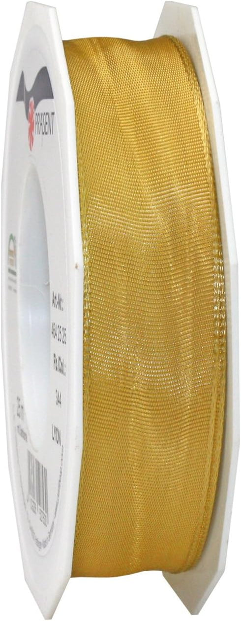 Morex Ribbon French Wired Lyon Ribbon, 1-Inch by 27-Yard Spool, Old Gold (46425/25-344)...