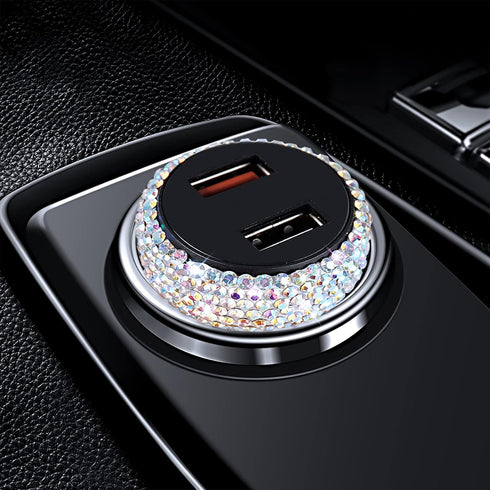Dual USB Car Charger Quick Charge 3.0 Car Adapter Fast Charging Charger Compatible for iPhone 11/11pro/ MAX/XS/XR/X/10,iPad,Samsung S10/S10+/S9,Go...