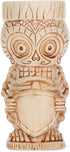 Skull Tiki Polynesian Bone Cream 0.75 Liter Glossy Ceramic Stoneware Mug...