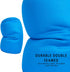 Squishy Microbead Neck Pillow, 7Inch x 12Inch Soft Travel Body Bed Pillow Bean Pillow for Kids Adult Chair Sleeping Car Seat, Fun Dormroom (Sky Bl...