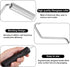 Fiberglass Roller Tools Kit, 4pcs Bubble Paddle Tool Fiberglass Resin Laminating Bubble Roller Set, Black Laminating Paint Roller Kit for Mold Res...
