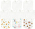 10Pcs Sublimation Baby Bibs White Cotton Waterproof Infant Bib Blank DIY Creative Food Bib Adjustable Hook Loop Closure Newborn Babies Bib Keepsak...