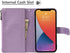 iCoverCase Compatible with iPhone 13 Pro Wallet Phone Case with Card Holder, PU Leather Zipper Pocket Magnetic Detachable Flip Case with Wrist Str...