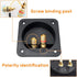 Kalevel 2pcs Speaker Box Terminal Cup Square with 2 Pair Banana Plugs Screw Type Binding Post Subwoofer Box Terminal Cup 3.2in Banana Plugs 4mm fo...