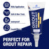 Grout Repair Kit - 180g Tile Grout Paint Filler Tube & Caulk Tool, Grout Filler for Bathroom, Kitchen Porcelain Floors, Repair, Renew & Fill Tile ...