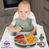Baby Feeding Set Silicone Baby Bib Baby Plate Bowl Spoon Fork Divided Plate Baby Teether Baby Led Weaning Baby Gift Set...