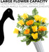 2 Pack Plastic Cemetery Vase with Ground Spike – 9.75" x 3" Outdoor Grave Flower Holder – Granite Memorial Floral Container...