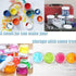 20 PCS 2oz Plastic Empty Jars with Lids(White),Wide-Mouth Refillable Storage Containers for Cosmetics,Empty Storage Container for Candy,Beads,Slim...