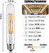 Leools T10 Led Bulbs,12W Dimmable Tubular Led Bulb,100 Watt Equivalent Edison Style Vintage LED Filament Light Bulb, E26 Long Tube Bulb,2700K Soft...