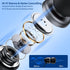 Bluetooth Headphones Retractable, Neckband Earbuds Wireless Headset Sports Noise Cancelling Stereo Earphones with Microphone Compatible with iPhon...