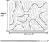 Audimi Topographic Contour Mouse Pad, Minimalist Topographic Map Mouse Pad for Laptop Wireless Mouse Home Office Travel, Home Office Work 9.5x7.9 ...