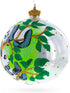 Panda Bears on Tree Branch Glass Ball Christmas Ornament 4 Inches...