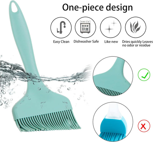 Pastry Brush Silicone,Food Brushes for Cooking,Silicone Brush Cooking,Baking Brush,Bbq Brushes for Sauce,for BBQ Grill Spread Oil Butter Sauce,Hea...