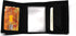 Nylon Trifold Credit Card Wallet - Black...
