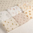 Fluffy-backed Reversible Baby Swaddle Blankets 100% Muslin Cotton Front Nursery Plush Dotted Fleece Back Receiving Bed Quilt Blanket for Unisex Ne...