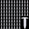 Taiyin 1" Vapor Barrier Christmas Tree Clips Plastic Nylon Rivet Clips White Furniture Assembly Shelves Retainer for Crawlspace Barrier Poly Liner...