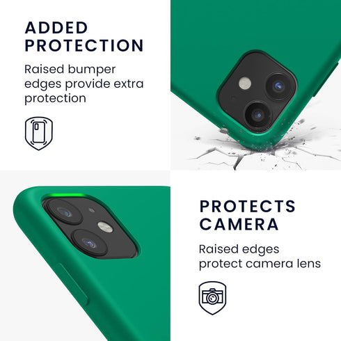kwmobile Case Compatible with Apple iPhone 11 Case - TPU Silicone Phone Cover with Soft Finish - Emerald Green...