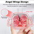 Lovely Cable Protector for iPhone Charger with Wings Design, Cute 3D Bow Tie Data Line USB Cover Wire Cord Saver Lightning Cable Case for iPhone 1...
