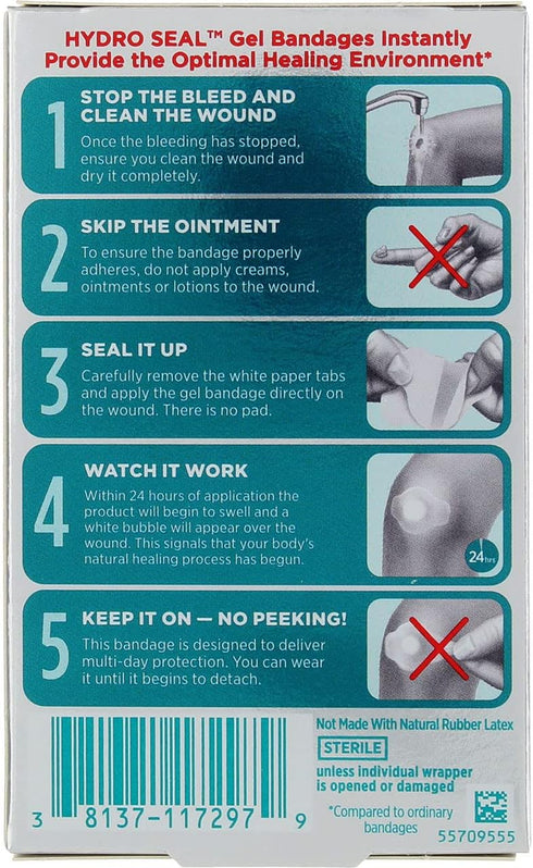 Band-Aid Hydro Seal All Purpose, 10 Count(One Size) Each(Pack of 5)...