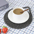 Cotton Thread Pot Trivet, Braided Cup Coaster for Kitchen, Multi-use for Hot Pan, Dish and Bowl, with Stylish Hanging Loop Set of 3 Diameter 7 Inc...