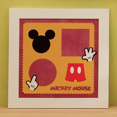 Brother ScanNCut Disney Pattern Collection 1 CADSNP01, Classic Mickey & Minnie Mouse, 26 Designs Disney Vinyl Decals, DIY Valentine's Cards, Appli...