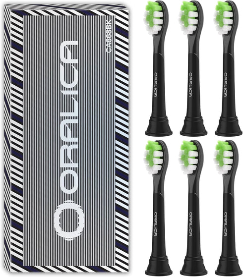 Compatible for Philips Sonicare W DiamondClean Replacement Toothbrush Heads HX6062 HX6063 HX6064, Whitening, Plaque Stain Removal with Medium Bris...