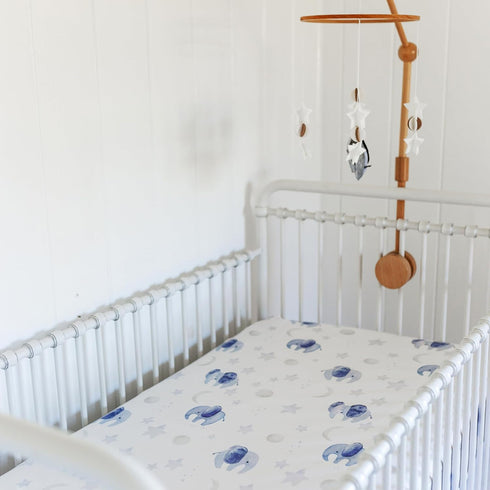 Scandinavian Elephant Baby Crib Mobile - Grey, Portable, Hanging Mobile for Newborns, Parents, Gift-givers...
