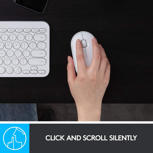 Logitech Slim Wireless Bluetooth Mouse for Mac - White...