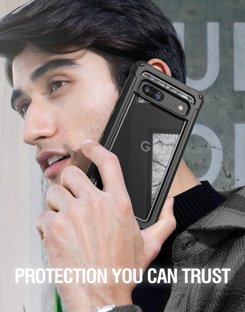 Poetic Guardian Case Compatible with Pixel 7A 5G, Built-in Screen Protector Work with Fingerprint ID, Full Body Hybrid Shockproof Protective Rugge...