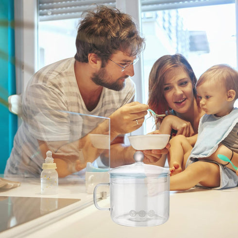 DOITOOL 1.5L/50 OZ Glass Saucepan with Cover,Heat-Resistant Glass Stovetop Pot Glass Cookware Set,Small Glass Simmer Pot for Baby Food,Pasta,Soup,...