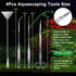 4Pcs Aquascaping Tools Kit, Jeimier Aquascape Tools Long and Strong Planted Aquarium Tweezers, Scissors, Aquarium Algae Scraper, Aquarium Plant To...