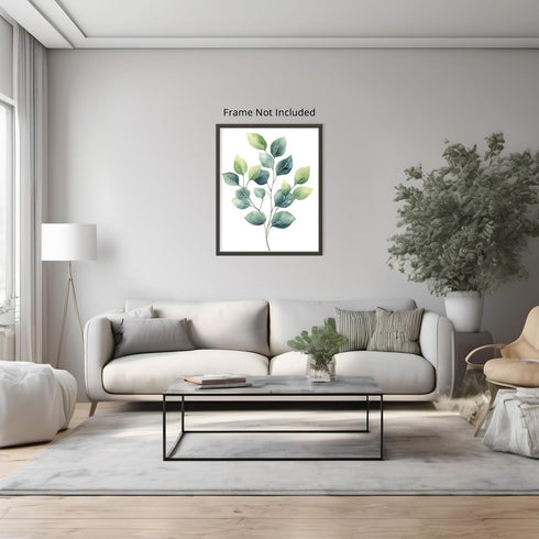 Posterizer 1 pcs-plant leaves-Chic art for plant lovers 8-Floral & Botanical Art-Workplace & Office Art-Living Room Bedroom Decor- unframed wall a...