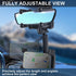 Large Rearview Mirror Phone Holder, The New car Mobile Phone Holder for Car 360°Rotatable and Retractable?Upgraded Four Corners Fixed Anti-Shake M...