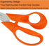 Scissors,8" Ultra Sharp Office Scissors All Purpose Ergonomic Design Comfort-Grip Handles Craft Scissors for Office Home Sewing Fabric School Stud...