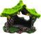 Aquarium Decoration House Resin Hollow Hideout House, Fish Tank Accessories Cave Ornament Tank Small Fish Hideaway with Moss...