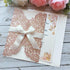 20PCS 5.12 x 7.28'' Laser Cut Wedding Invitations Cards with Envelopes Hollow Rose Pocket with Bowknot Invitation for Bridal Shower Wedding Invite...