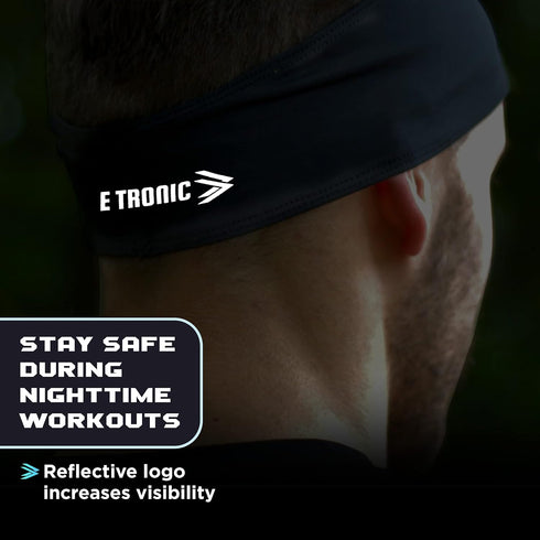 E Tronic Edge Running Headbands for Men, Women, Boys and Girls, Sports Sweatbands for Basketball, Yoga, Exercise, Workout, Quick Drying and Non-Sl...