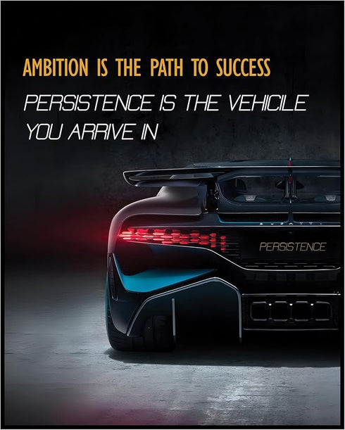 Posterizer 1 pcs-daily reminder- Ambition is the path to success-Motivational & Inspirational Art-Workplace & Office Art-Decor for Home & Office- ...