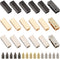 WADORN 18 Sets Metal Belt Tip with Screws, 0.98 Inch Wide Bag Decorative Buckles for Purse Webbing End Clip Buckles Leather Handle Strap End Cover...