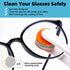 Glasses Cleaning Kit Eyeglass Cleaner - Portable Glasses Cleaner Tool with Lens Cleaners Spray (Anti Fog), Glasses Repair Kit with Screws, Travel ...