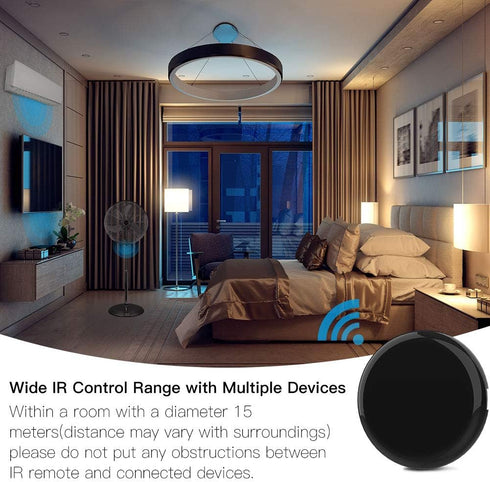 MoesGo WiFi IR Control Hub for Smart Appliances via Voice and Smart Life/Tuya App, Compatible with Amazon Echo and Google Home......